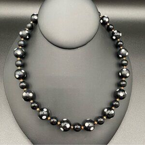 Vintage Polka Dot Mod Necklace 18in